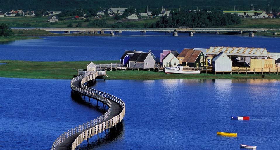l’Île-aux-Puces, an historic village based on the work of Acadian writer Antonine Maillet, in the town of Bouctouche, New Brunswick, Canada -- Renault Philippe/Photolibrary &copy; (Bing Canada)