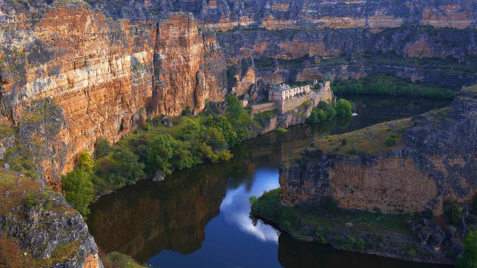 Nuestra Señora de la Hoz monastery in the Duratón River gorge, Castile and León, Spain (© Arco Images GmbH/Alamy)(Bing United Kingdom)