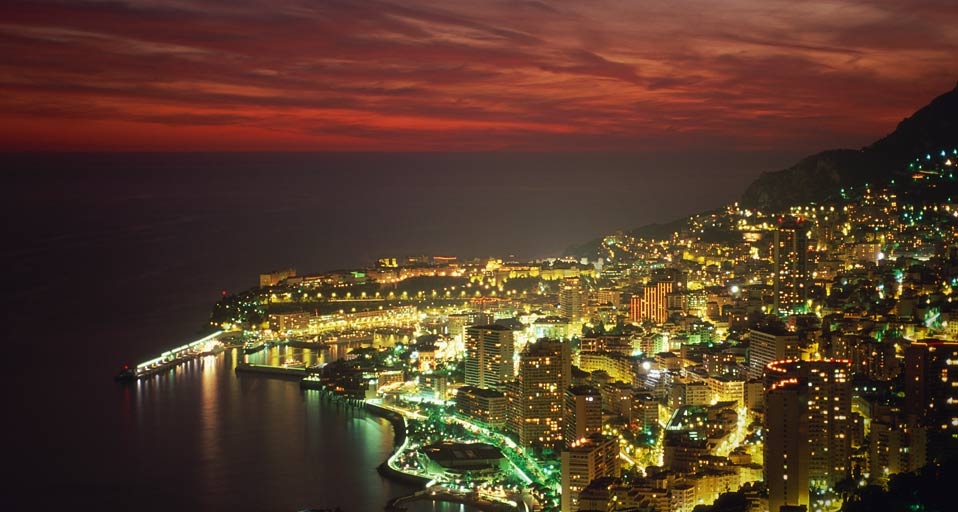 Nighttime view of Monte Carlo, Monaco (© Sergio Pitamitz/Corbis) &copy; (Bing United Kingdom)