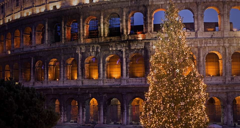 The Colosseum at Christmas time, Rome, Italy -- Marco Cristofori/age fotostock &copy; (Bing Canada)