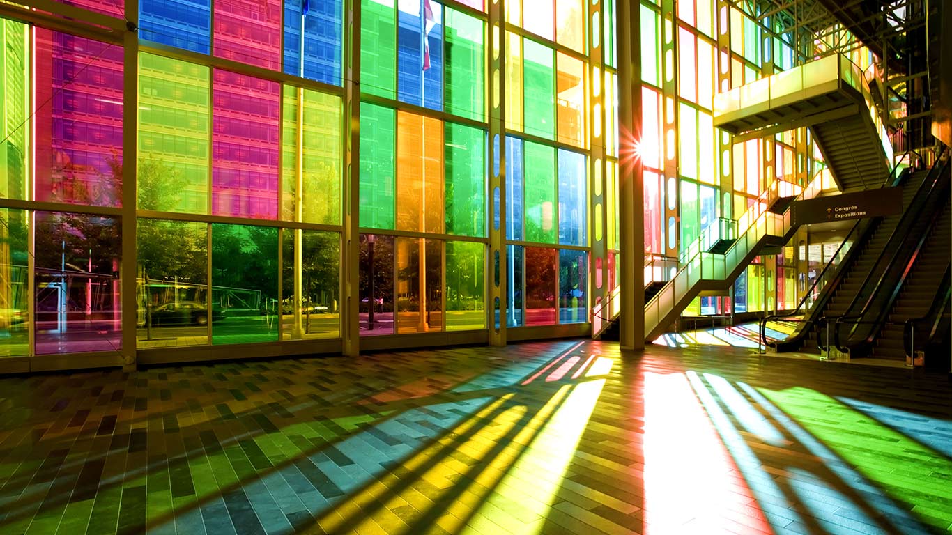 The Palais des Congres in Montreal, Quebec, Canada (© 2/Uyen Le/Ocean/Corbis)(Bing Canada)