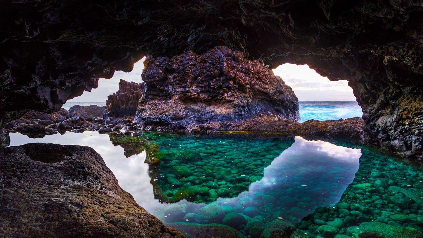 Cave on El Hierro Island, Canary Islands, Spain (© Huber/Sime/eStock Photo)(Bing Canada)