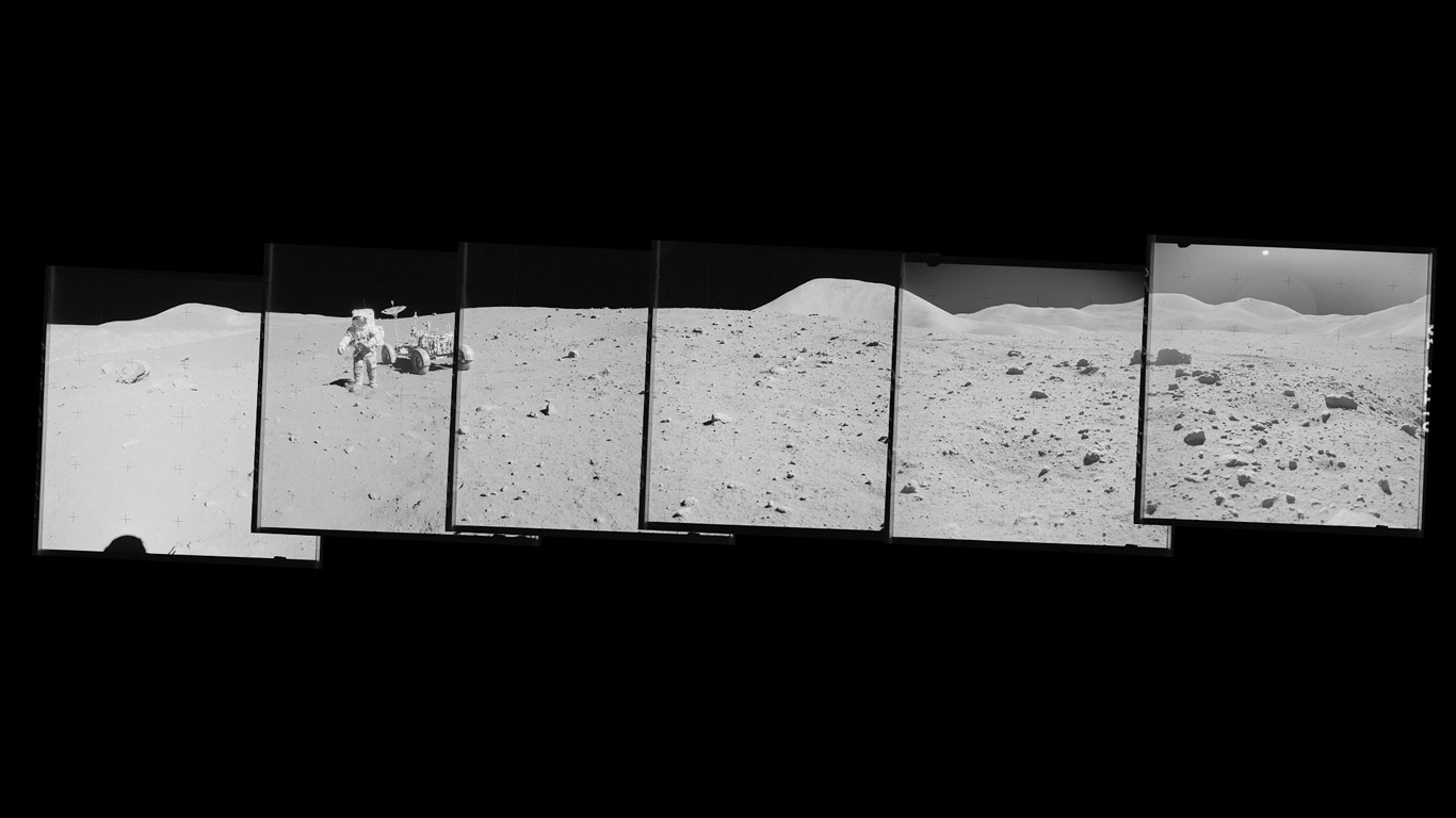 Composite of photographs from the Apollo 15 mission, 1971 (© NASA)(Bing United Kingdom)
