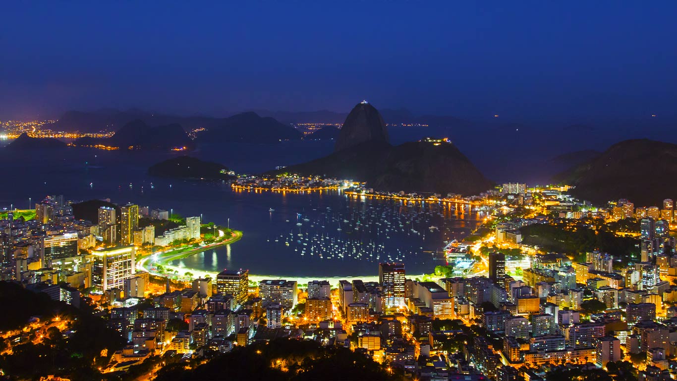 Sugar Loaf Mountain and Guanabara Bay, Rio de Janeiro, Brazil (© Bronek Kaminski/Getty Images)(Bing United Kingdom)