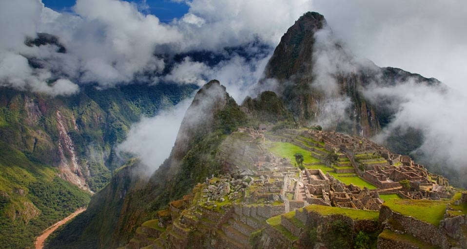Terraces of Machu Picchu, the great Inca city in the Andes of Peru -- Bob Krist/eStock Photo &copy; (Bing United Kingdom)