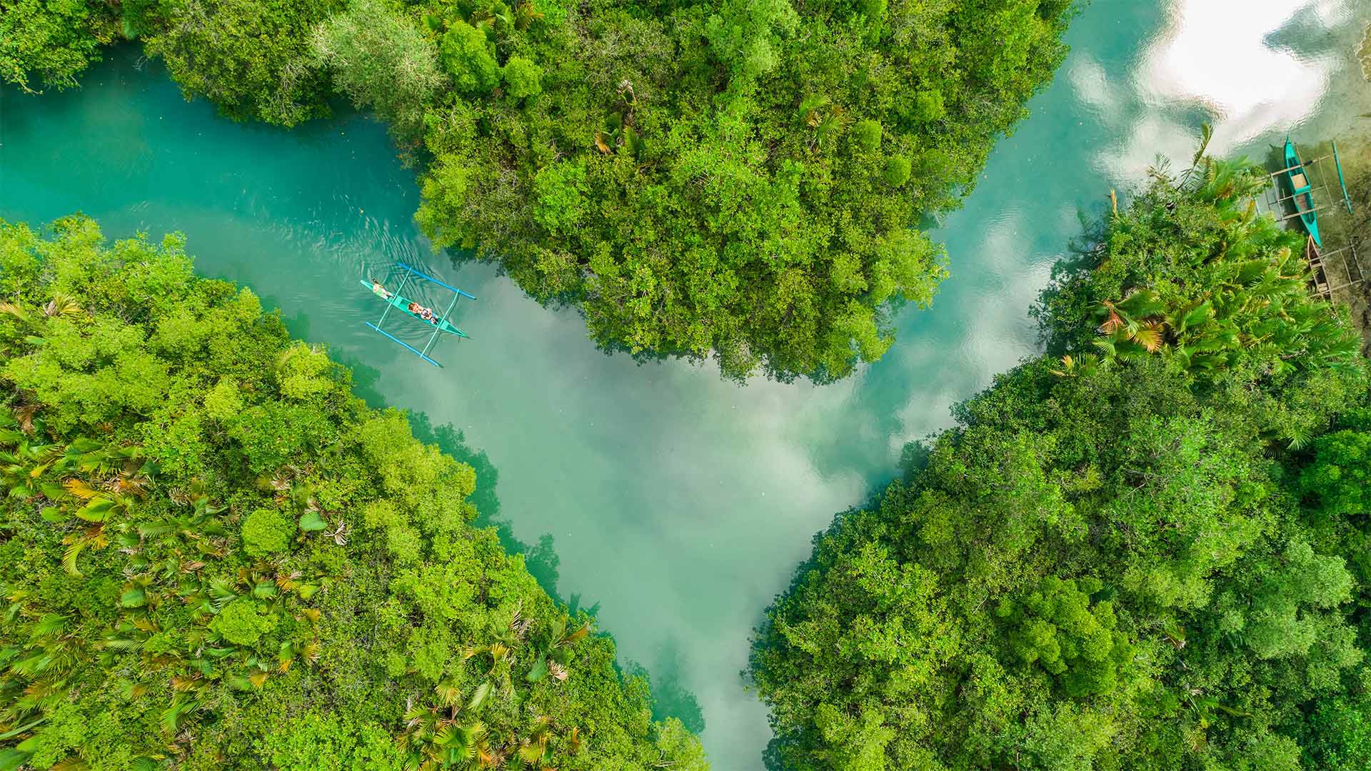 The Bojo River in Cebu, Philippines (© Amazing Aerial Agency/Offset by Shutterstock)(Bing United Kingdom)
