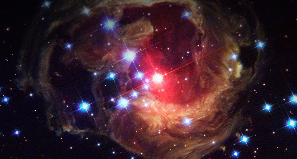 Light flash from Star V838 --  STScI/NASA/Corbis &copy; (Bing Canada)