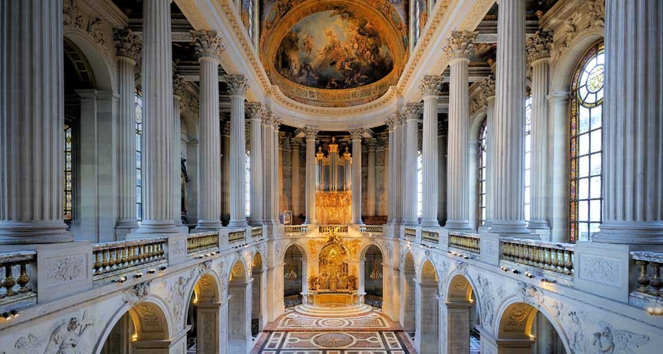 The Royal Chapel, which is still used for concerts, at the Chateau de Versailles, Versailles, France -- Bertrand Rieger/Hemis/Corbis &copy; (Bing Canada)