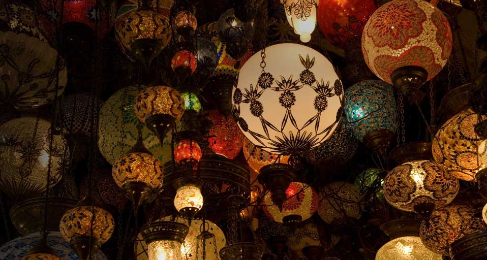 Lanterns in the Grand Bazaar, Istanbul, Turkey -- Jeremy Horner/Corbis &copy; (Bing United Kingdom)