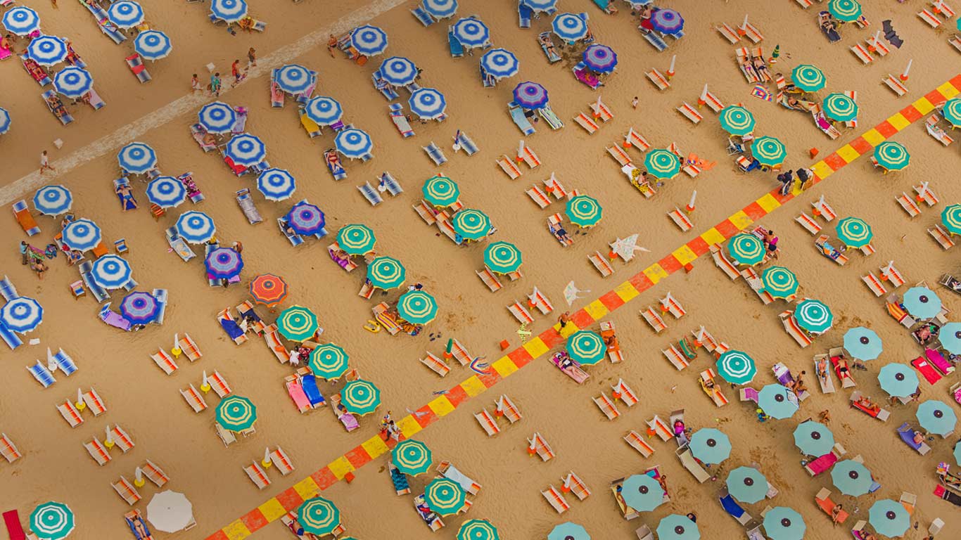 Seaside resort on the Adriatic coast of Italy’s Emilia-Romagna region (© Bernhard Lang/Getty Images)(Bing United Kingdom)