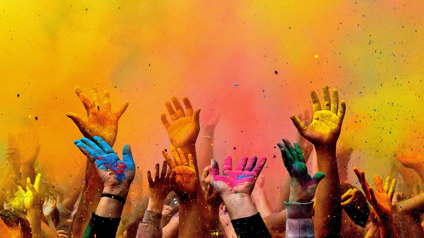 A Holi festival in Washington, DC (© Devesh Tripathi/500px)(Bing United Kingdom)