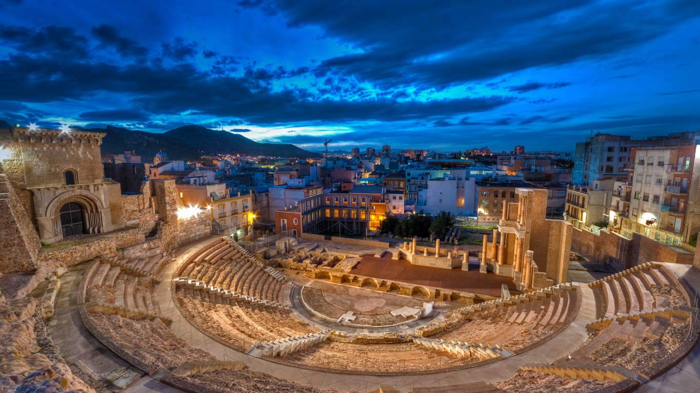 Roman theatre of Cartagena, Spain (© Luis Davilla/Getty Images)(Bing United Kingdom)