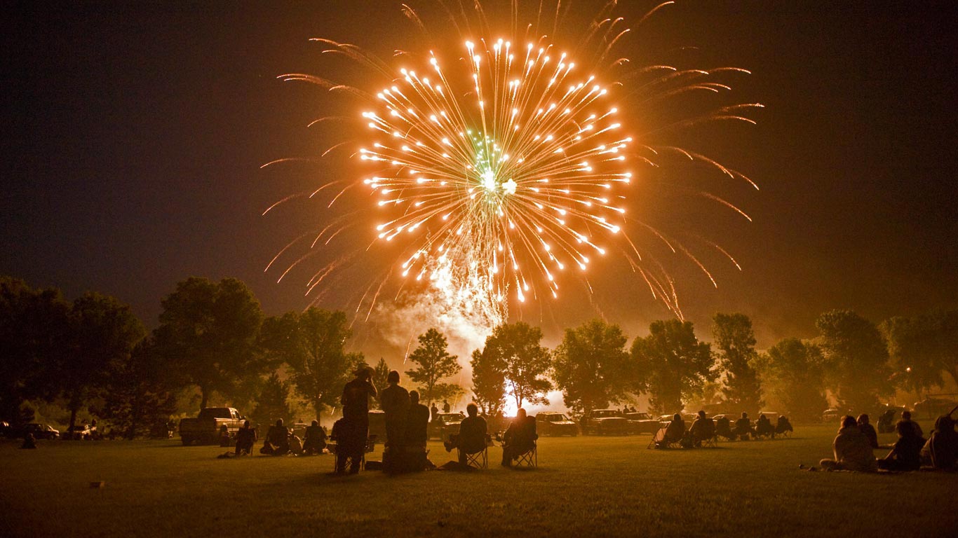 Fourth of July fireworks in Morton, Minnesota (© Joel Sartore/National Geographic/Offset)(Bing United States)