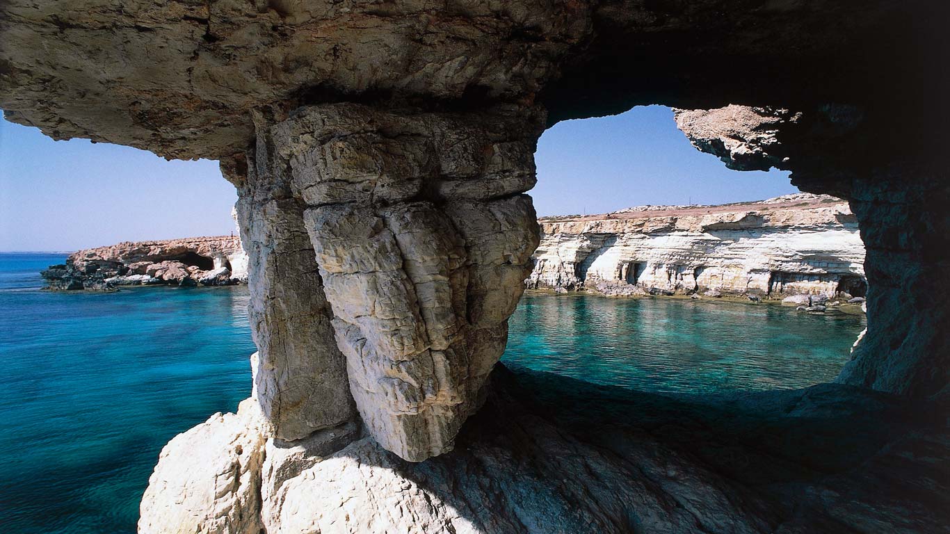 Cape Greco sea caves, Cyprus (© DEA/G. M. ROSSI/Getty Images)(Bing United States)
