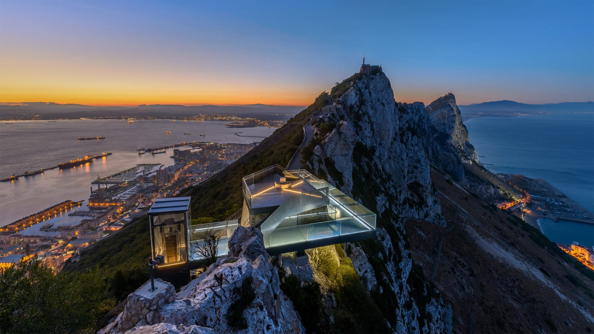 The Skywalk on the Rock of Gibraltar (© Stephen Ball/Alamy)(Bing United Kingdom)