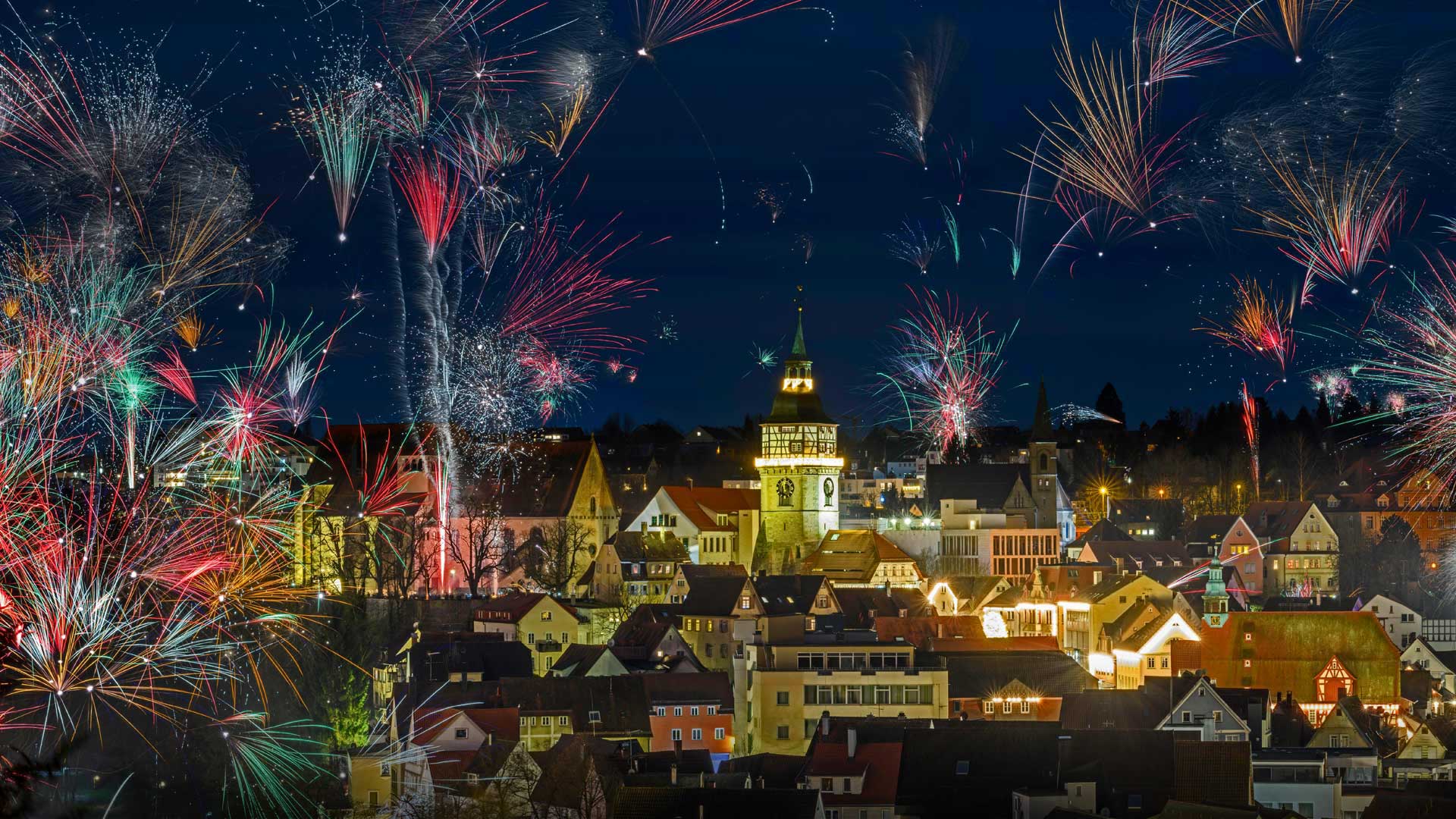 Fireworks for New Year