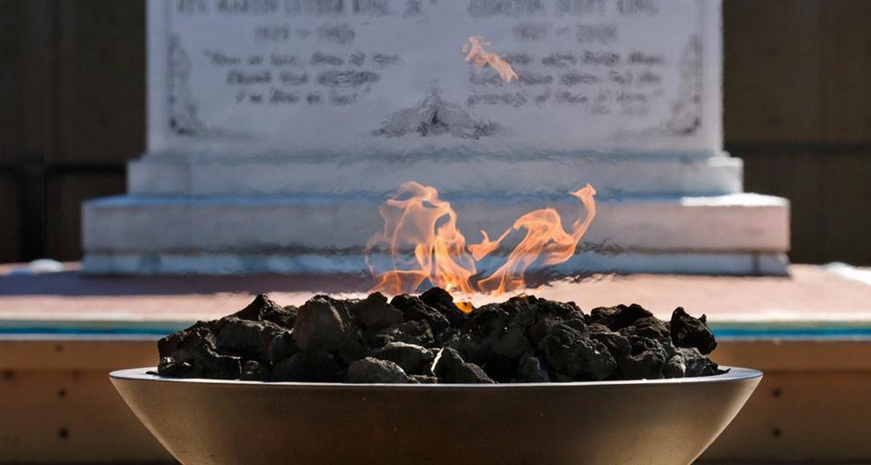 The eternal flame at Martin Luther King Jr. National Historic Site, Atlanta, Georgia  (© Ian Dagnall/Alamy) &copy; (Bing United States)