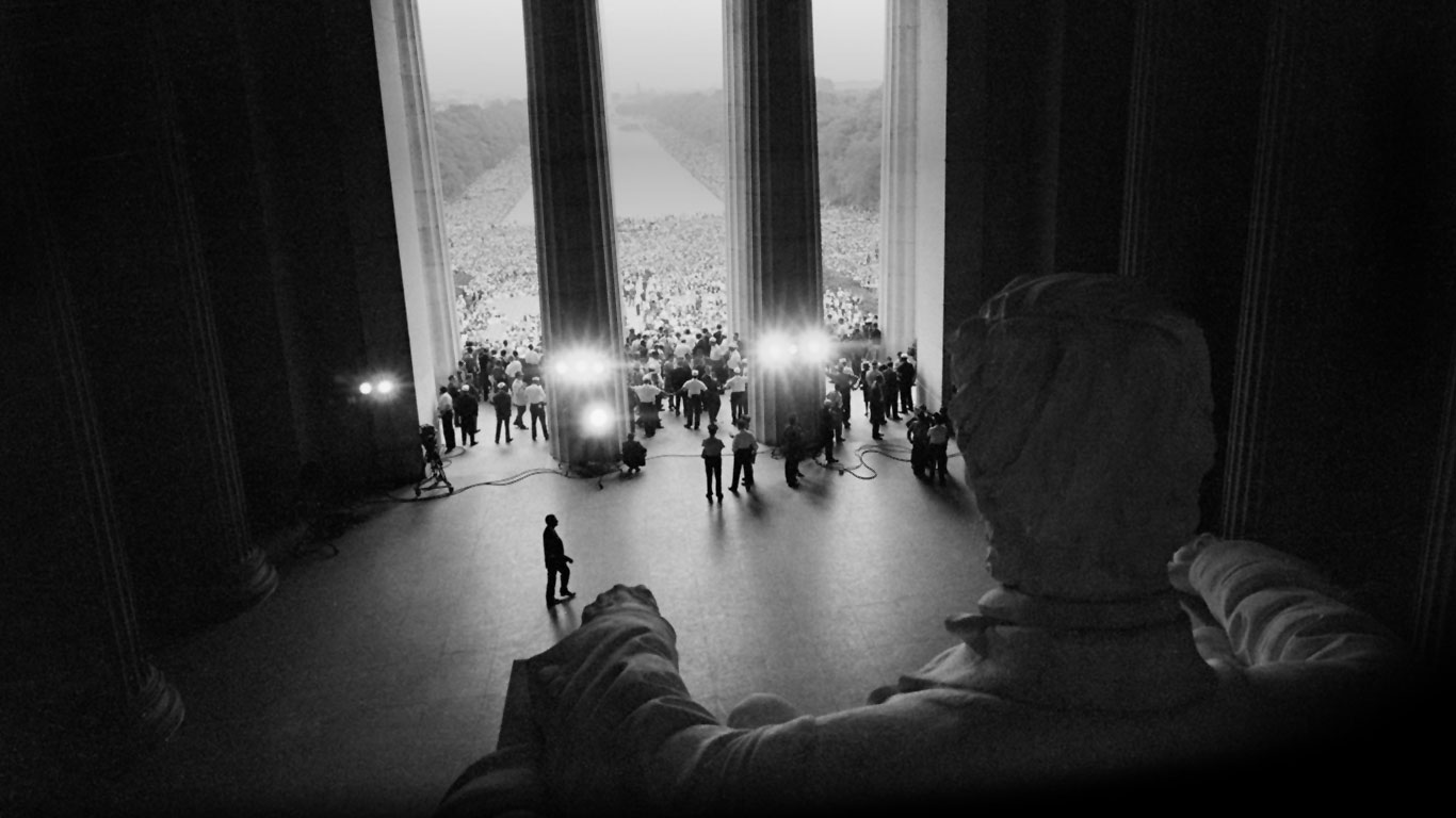 The March on Washington for Jobs and Freedom, August 28, 1963 (© Bettmann/Corbis)(Bing United States)