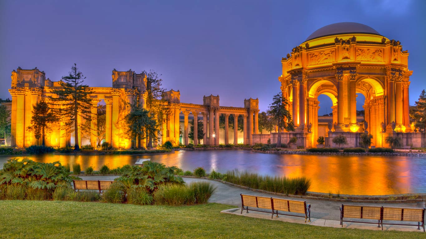 Palace of Fine Arts in the Marina District of San Francisco, California, USA (© vns24@yahoo.com/Getty Images)(Bing United Kingdom)