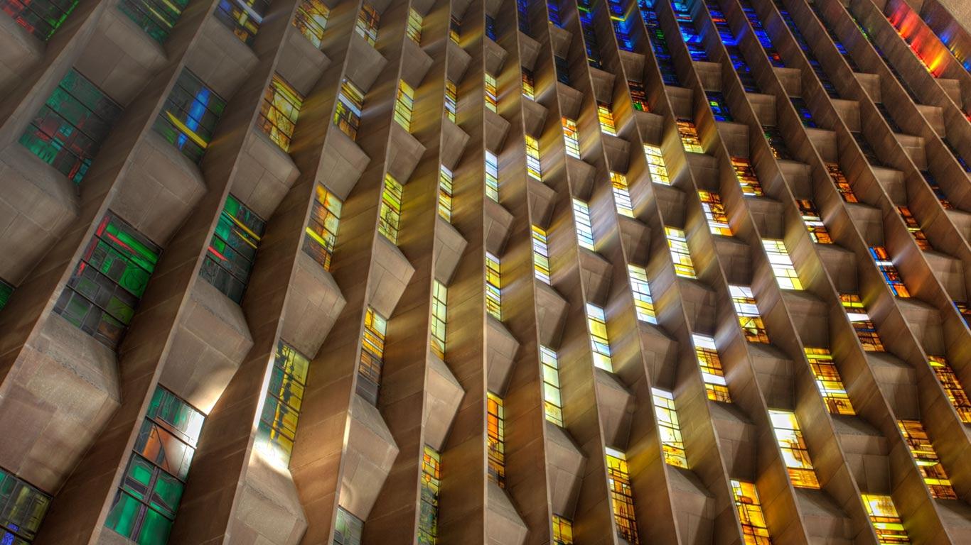 Stained glass window at Coventry Cathedral, Coventry, England (© CJG / Alamy)(Bing United Kingdom)