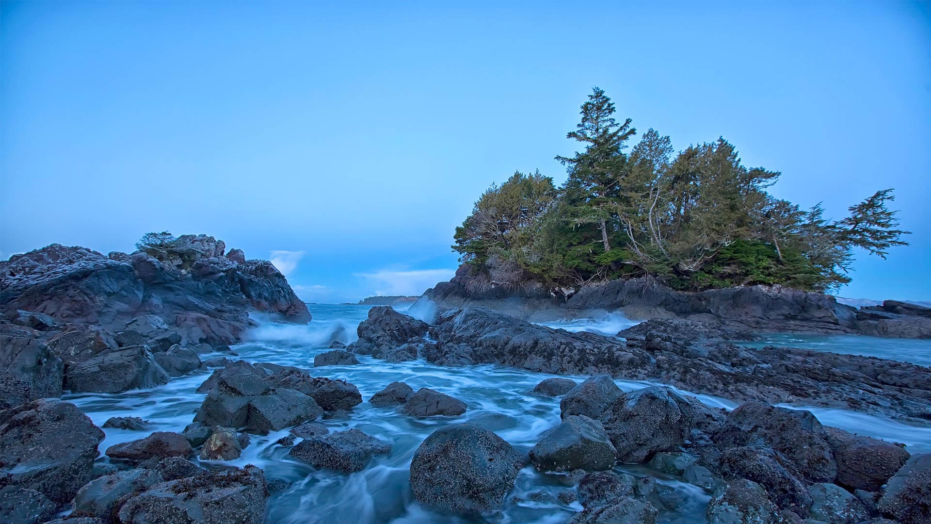 ｢トフィーノの浜辺｣カナダ, ブリティッシュコロンビア州 (© Robert Postma/plainpicture)(Bing Japan)