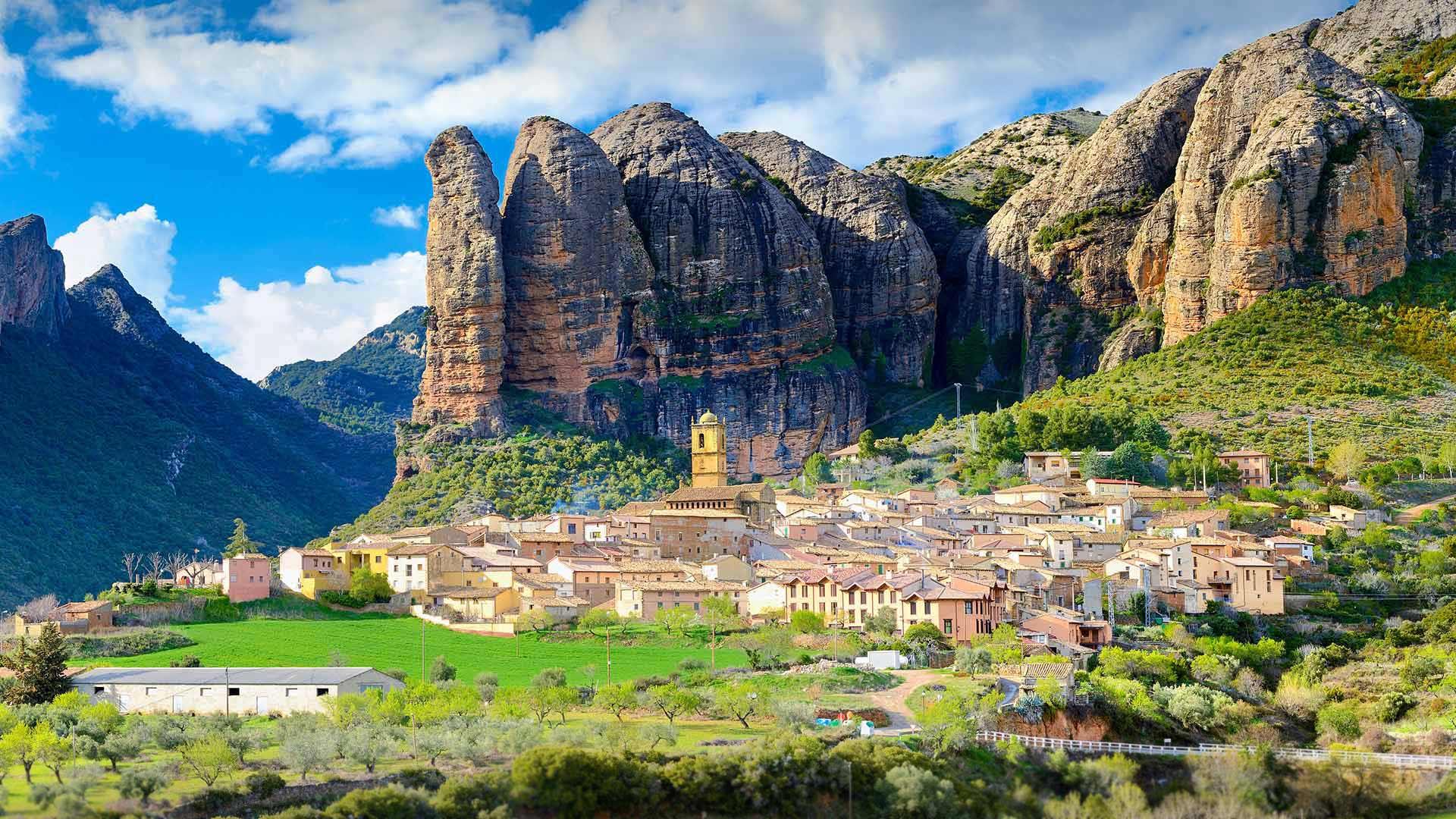 Mallos de Agüero, Huesca, Spain (© Francesco Carovillano/eStock)(Bing Australia)