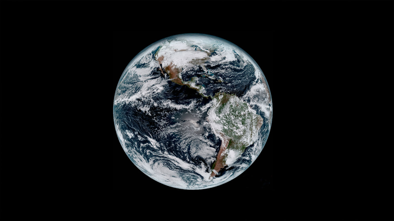 Earth seen from space (© NOAA)(Bing United Kingdom)