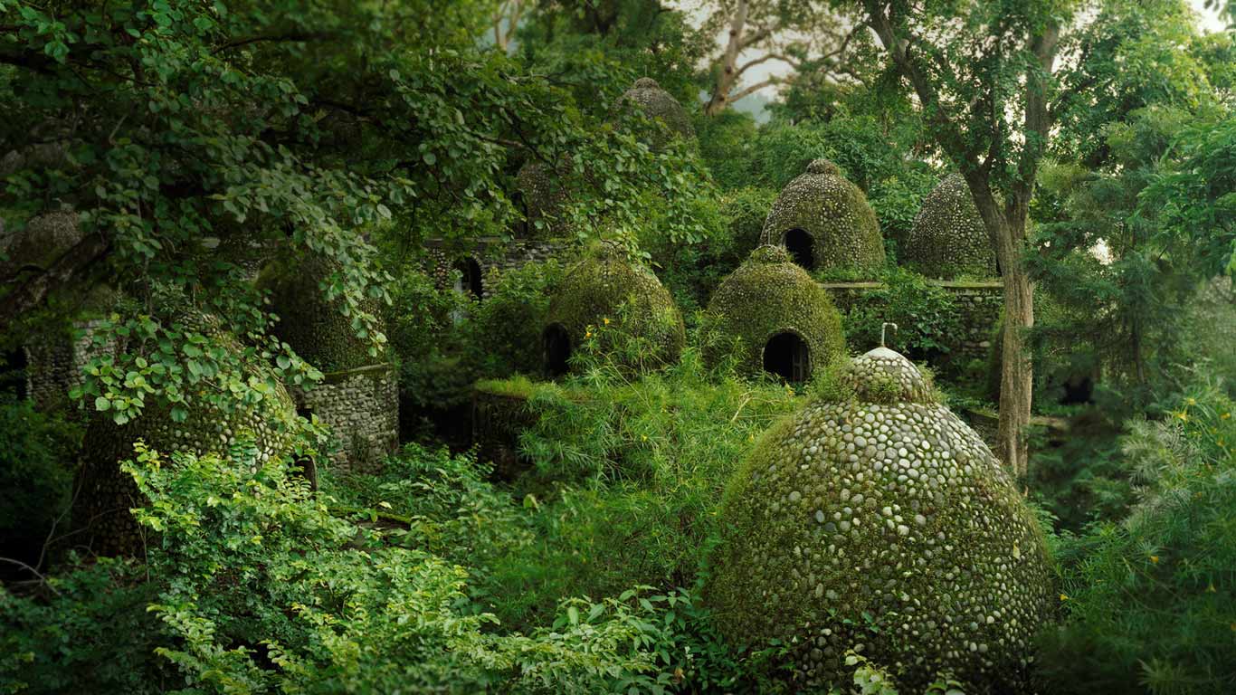 Meditation domes at the Beatles Ashram in Rishikesh, India (© Sasha Bezzubov/Gallery Stock)(Bing Canada)