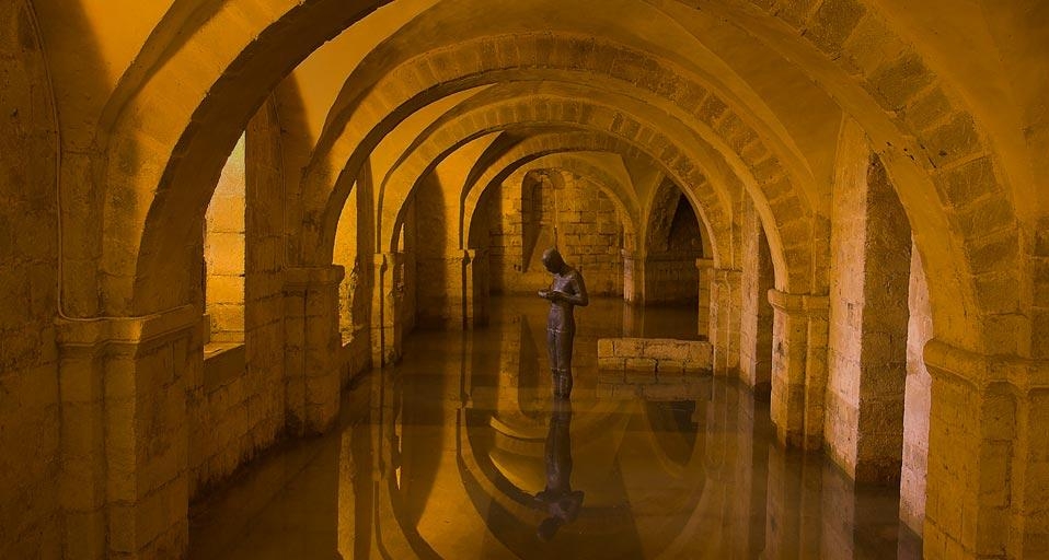 The crypt at Winchester Cathedral, Hampshire, England (© Peter Lewis/Getty Images) &copy; (Bing United Kingdom)