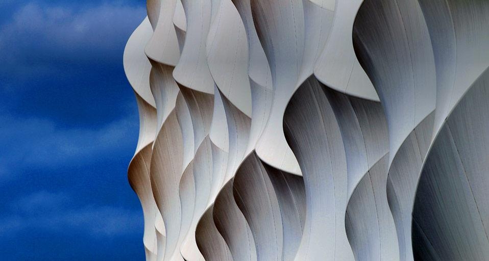 A detail of the Basketball Arena at the Olympic Park in Stratford, London, England (© Bryn Lennon/Getty Images) &copy; (Bing United Kingdom)