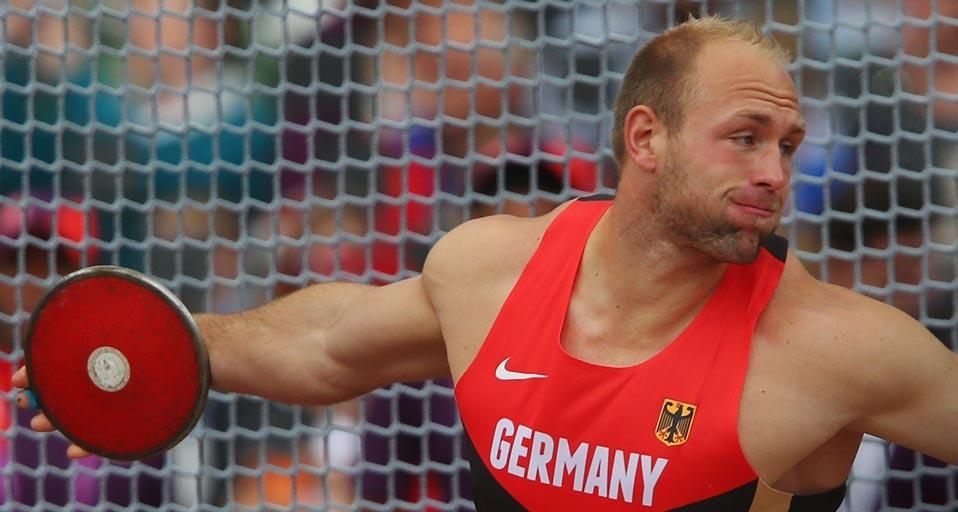 LONDON, ENGLAND – 06. AUGUST: Robert Harting, Deutschland, beim Qualifikationswettkampf des Diskuswerfens der Männer am 10. Tag der Olympischen Spiele London 2012 im Olympiastadion am 6. August 2012 in London, England. (© Alexander Hassenstein/Getty Image