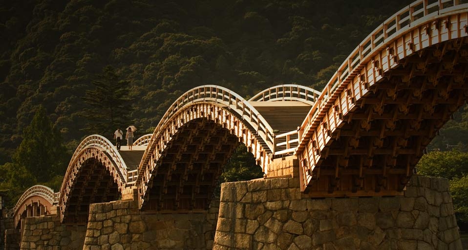 Wooden foot bridge in Iwakuni, Japan -- Robert Essel/Photolibrary &copy; (Bing United Kingdom)