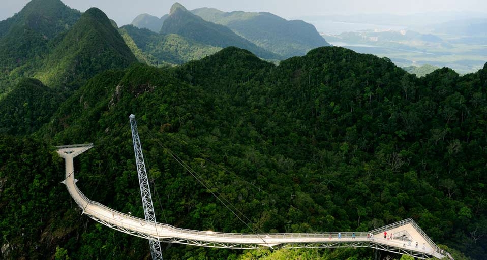 Aerial View of Langkawi Sky Bridge,  Malaysia -- Chan Shu Kai/Corbis &copy; (Bing Canada)