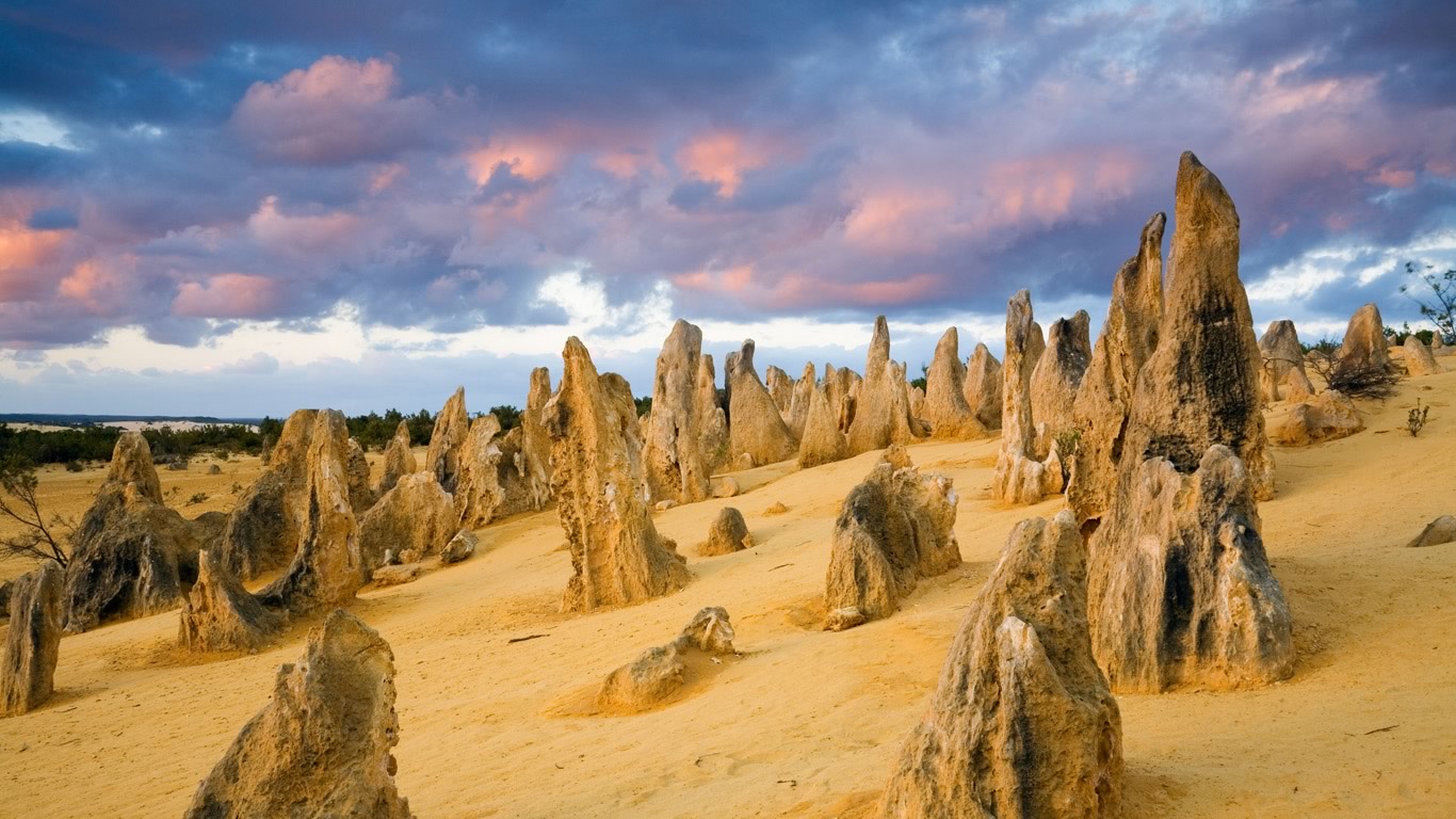The Pinnacles in Nambung National Park, Western Australia (© Ozimages/Alamy)(Bing Australia)