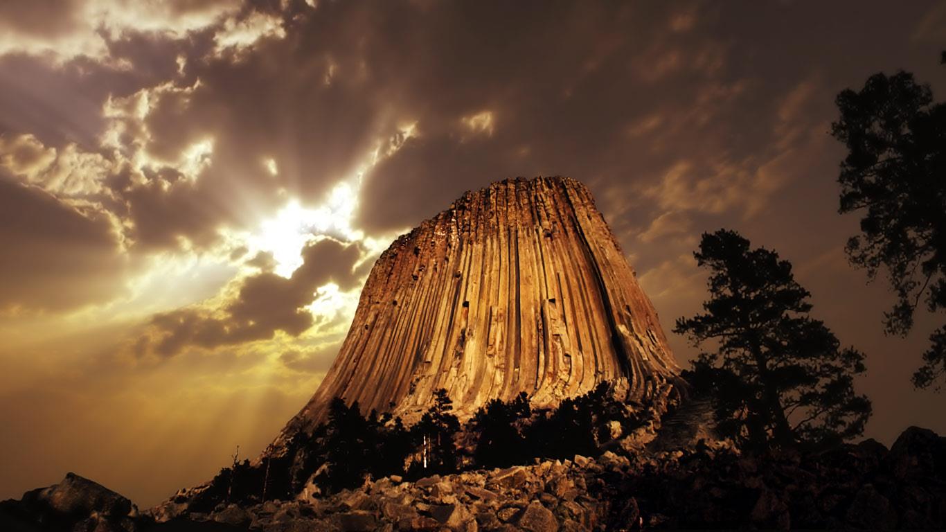 Devils Tower, Wyoming, USA (© David Fortney/Getty Images)(Bing United Kingdom)