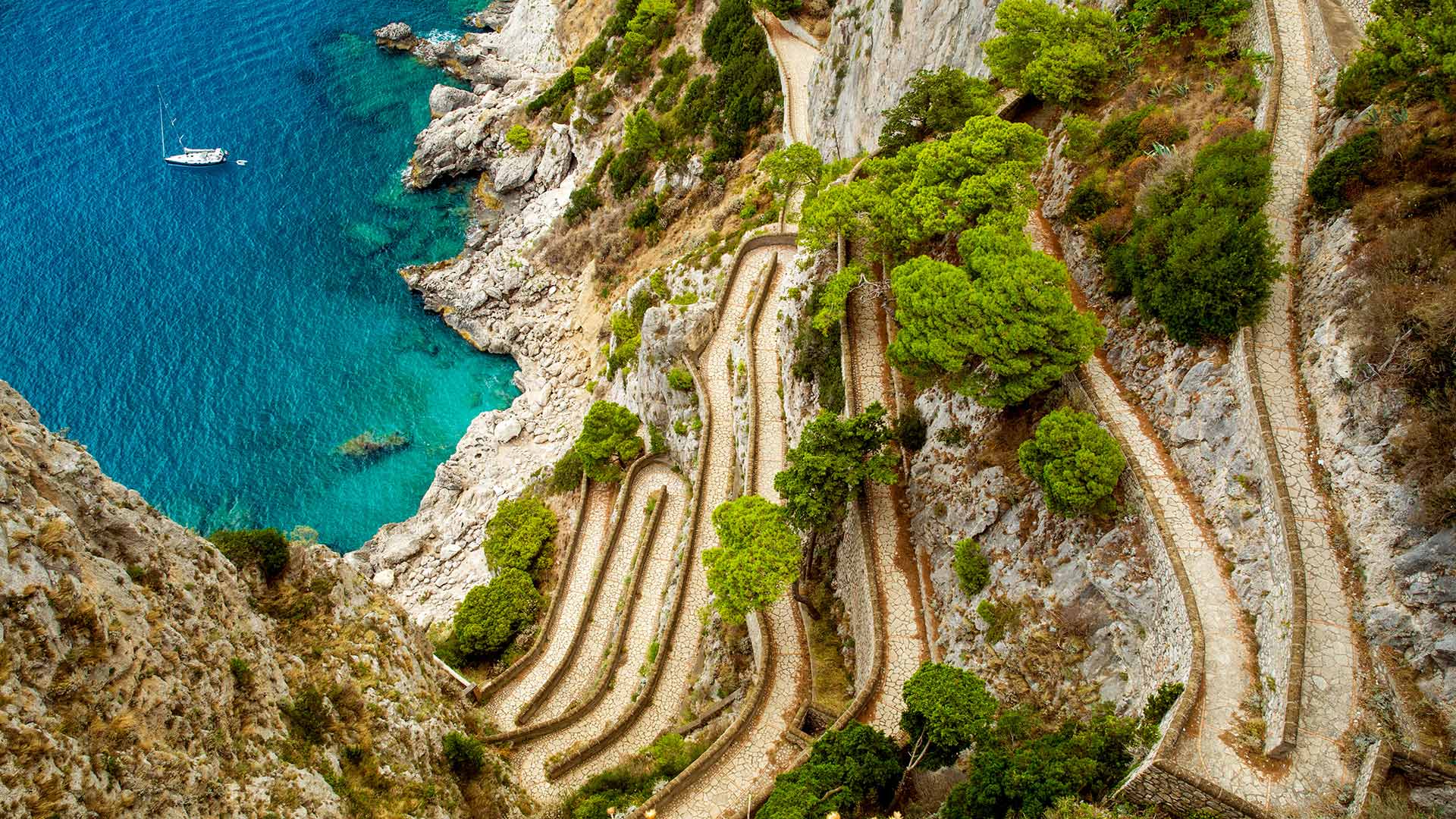 Via Krupp, Capri, Italy (© Mikolajn/Getty Images)(Bing New Zealand)