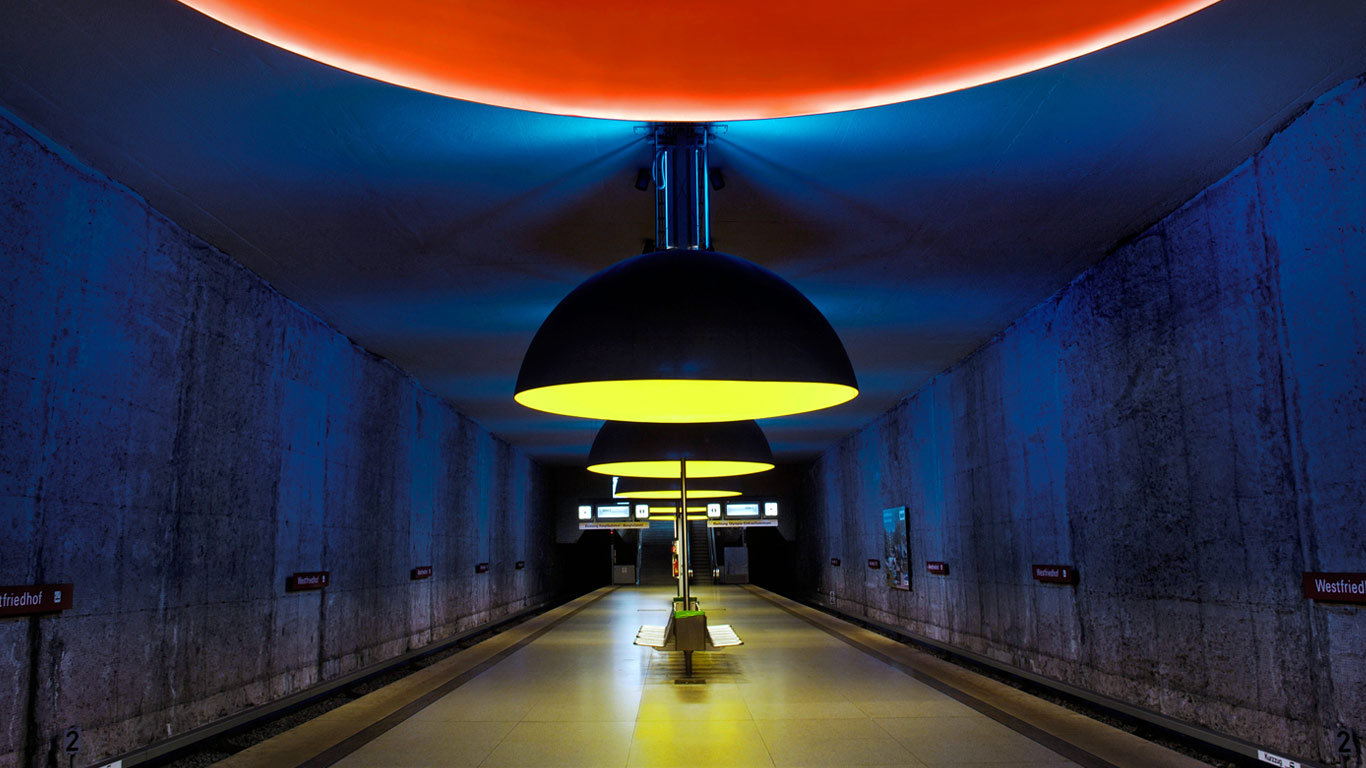 Westfriedhof subway station in Munich, Germany (© Manfred J. Bail/Alamy)(Bing United Kingdom)