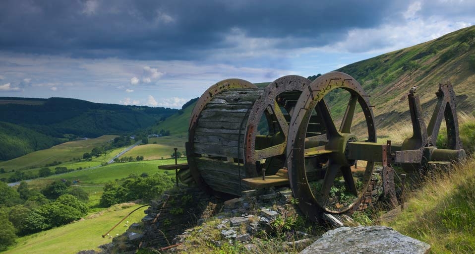 The remains of a Bedwellty Pits Incline Engine, Blaenau Gwent, Wales - Chris Warne/age fotostock &copy; (Bing United Kingdom)