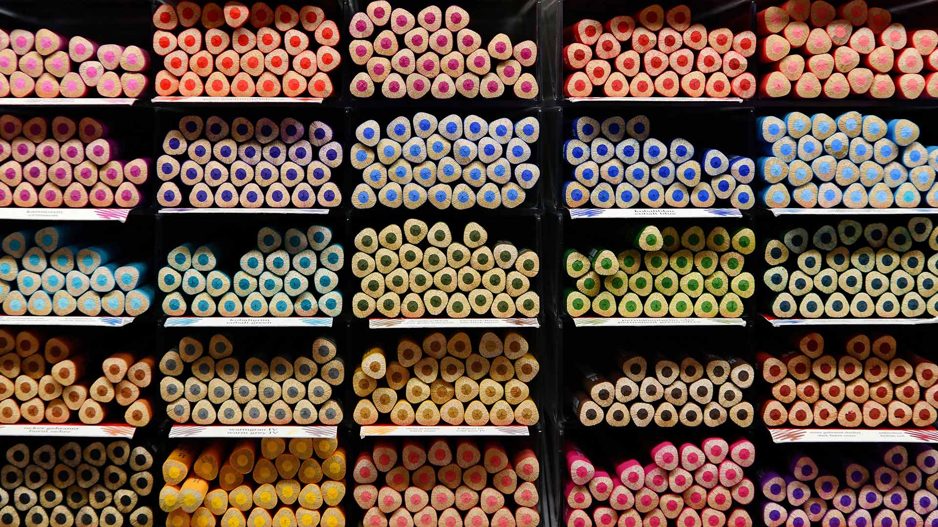 Pencils on display at Faber-Castell in Stein, Bavaria, Germany (© Rüdiger Hess/geo-select FotoArt)(Bing United Kingdom)