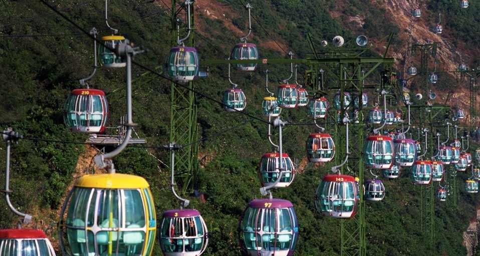 Cable cars at Ocean Park Hong Kong, Hong Kong (© Steven Vidler/Corbis) &copy; (Bing United Kingdom)
