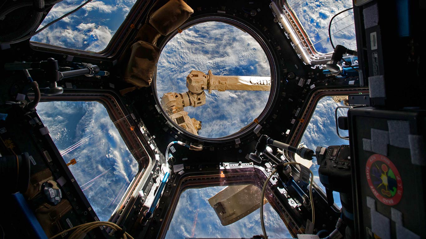View from the Cupola of the International Space Station (© NASA)(Bing New Zealand)