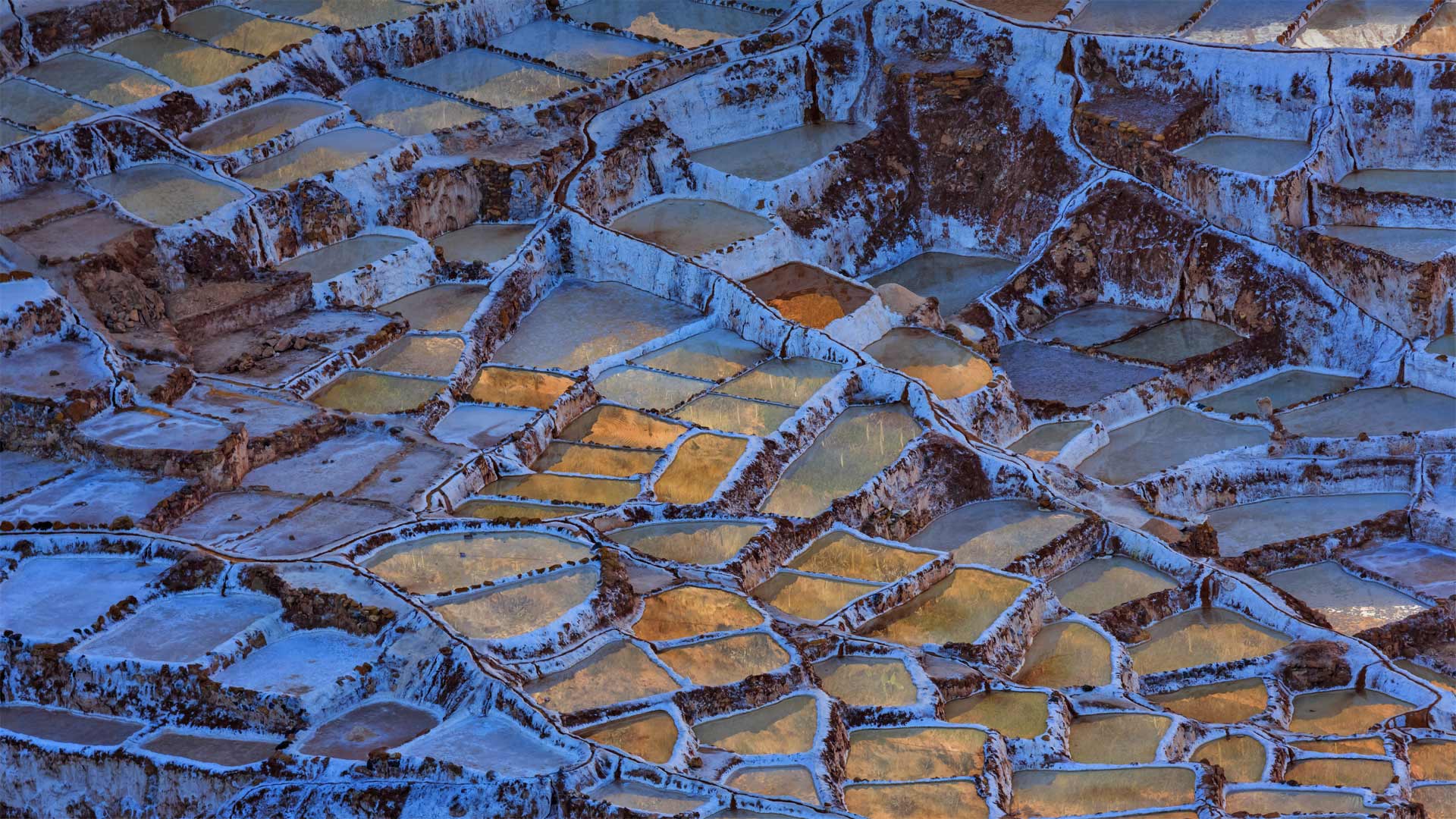 Salt ponds of Maras in Peru