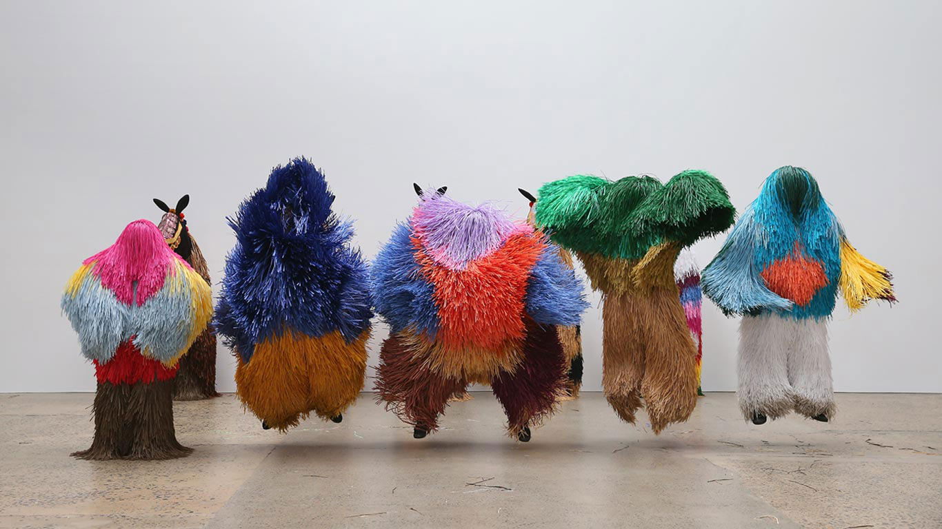 Soundsuits by artist Nick Cave at Carriageworks in Sydney, Australia in 2016 (© Don Arnold/WireImage/Getty Images)(Bing United Kingdom)