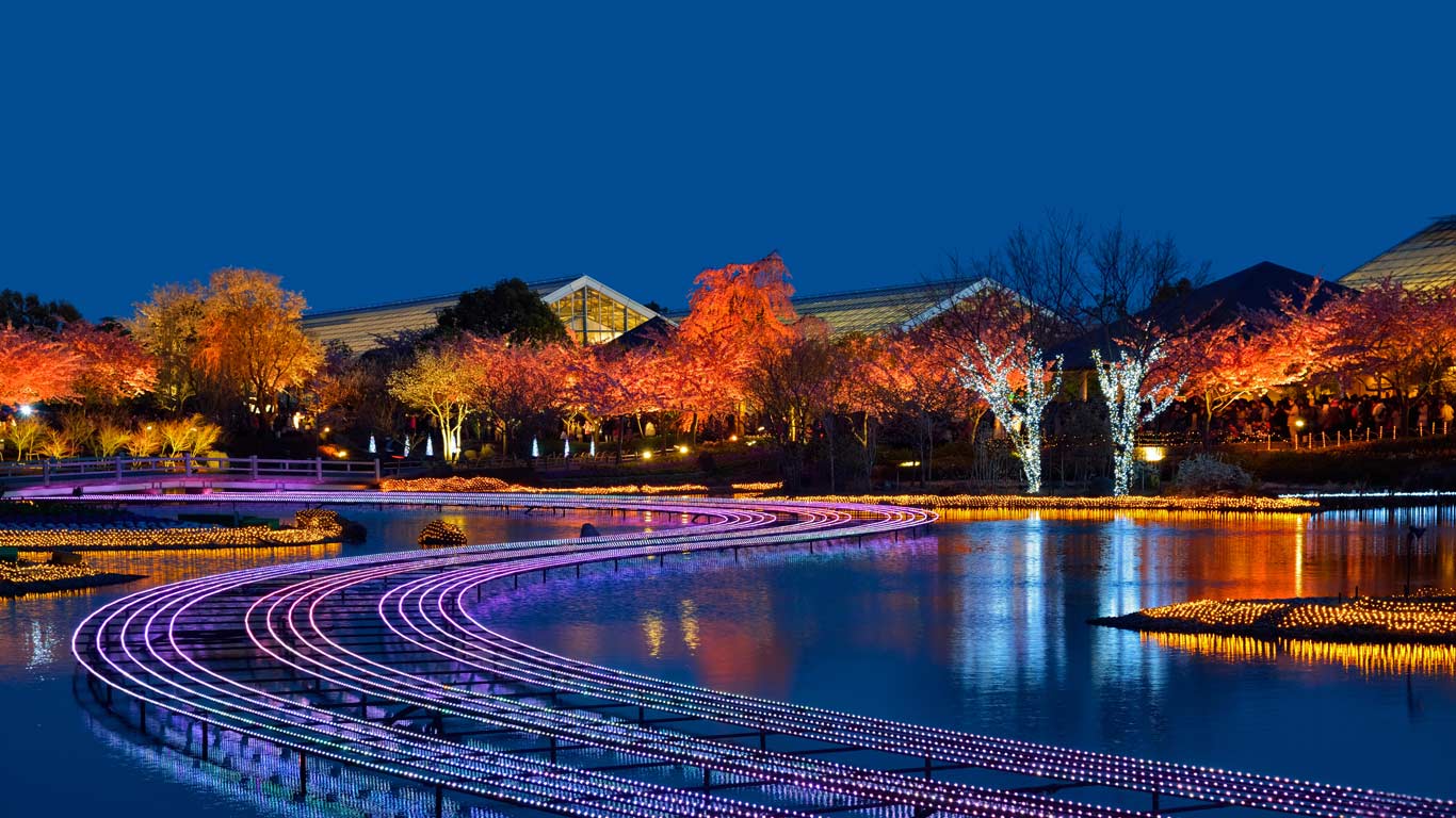Nabana no Sato gardens at Nagashima Spa Land in Kuwana, Japan (© Julian Krakowiak/Alamy)(Bing United Kingdom)