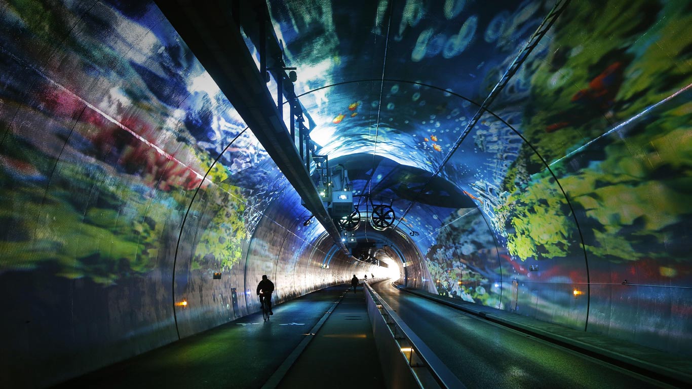 Tunnel de la Croix-Rousse, Lyon, Rhône-Alpes (© Pascal Fayolle/SIPA/REX Shutterstock)(Bing France)
