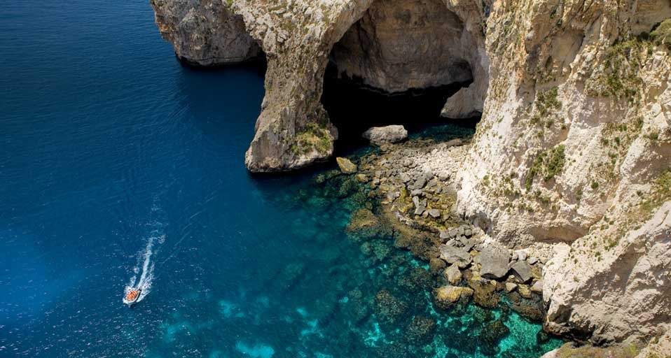 Entrance to the Blue Grotto, off the southern coast of Malta -- Bertrand Gardel/Corbis &copy; (Bing United Kingdom)