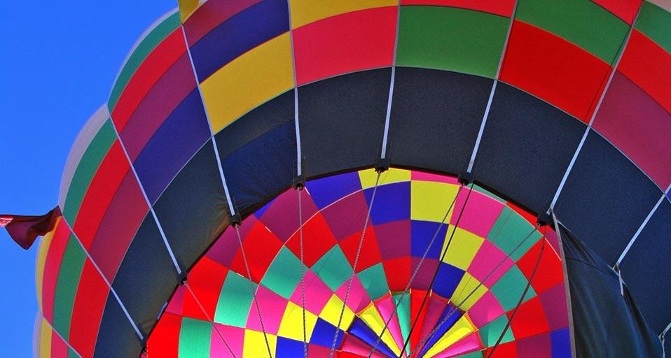 Hot air balloon prepares for launch at the annual Albuquerque International Balloon Fiesta, New Mexico (© Steve Snowden/Getty Images) &copy; (Bing United States)
