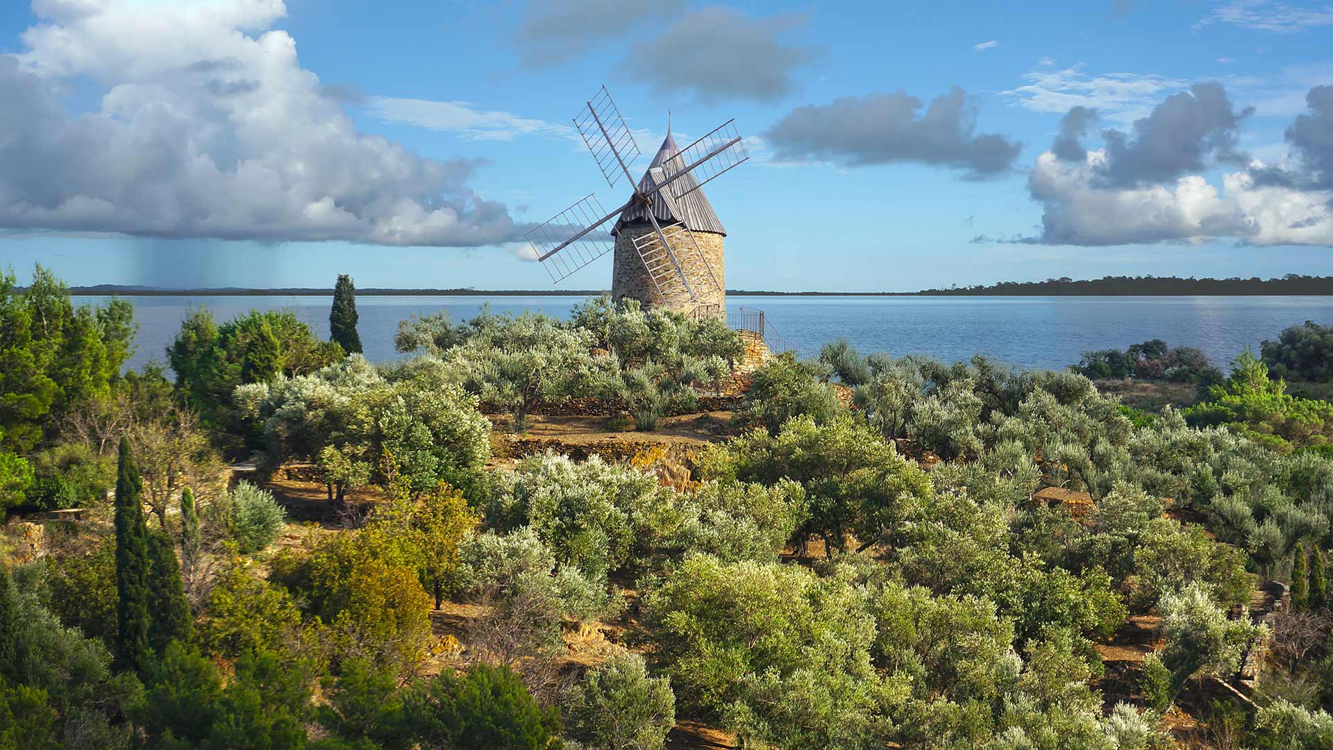 Ancient stone windmill, France (© Damocean/iStock/Getty Images Plus)(Bing New Zealand)