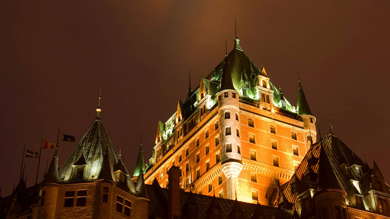 Fairmont le Chateau Frontenac hotel, Quebec City, province of Quebec, Canada (©Robert Harding Picture Library Ltd / Alamy)(Bing Canada)