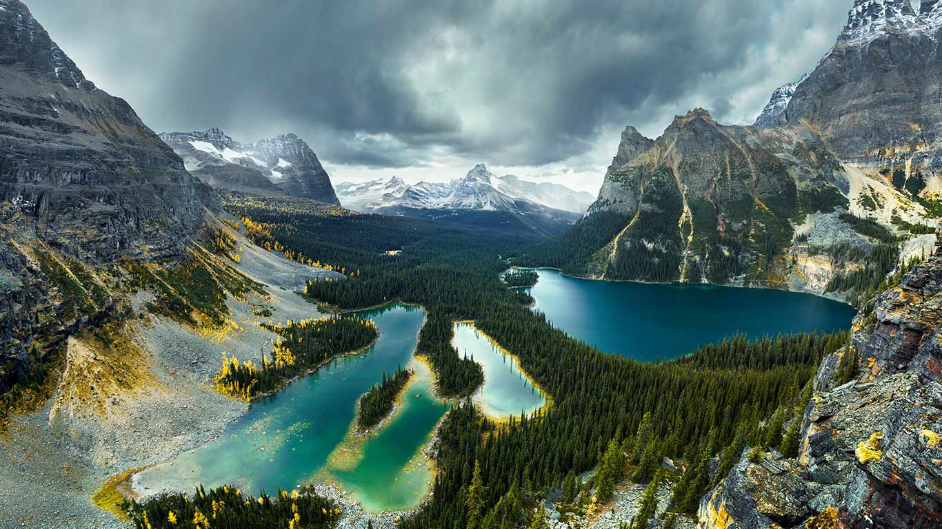 View of Lake O’Hara in Yoho National Park, British Columbia (© Marko Radovanovic/Aurora Photos)(Bing Canada)